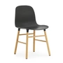 Normann Copenhagen - Form Chair, Wood Legs, black oak / black