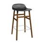 Normann Copenhagen - Form Bar Stool 65 cm, walnut frame / black