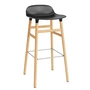 Normann Copenhagen - Form Bar Stool 75 cm, oak frame / black