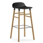 Normann Copenhagen - Form Bar Stool 75 cm, oak frame / black