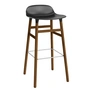 Normann Copenhagen - Form Bar Stool 75 cm, walnut frame / black