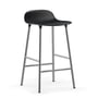 Normann copenhagen - Bar form stool h 65 cm, chrome / black