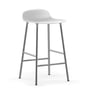 Normann copenhagen - Bar form stool h 65 cm, chrome / white
