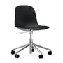 Normann Copenhagen - Form Swivel Chair, aluminium frame / black