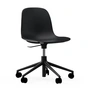 Normann Copenhagen - Form Office swivel chair, black / black aluminum frame