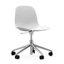 Normann Copenhagen - Form Swivel Chair, aluminium frame / white
