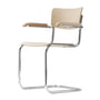 Thonet - S 43 F Chair, chrome / natural beech (TP 17)