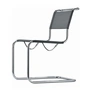 Thonet - S 33 N Chair, chrome / fabric silver