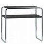 Thonet - B 9 d/1 Set table, chrome / deep black (RAL 9005)