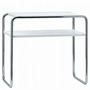 Thonet - B 9 d/1 Set table, chrome / pure white (RAL 9010)