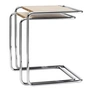 Thonet - B 97 Set of coffee tables, chrome / oiled oak (Pure Materials)