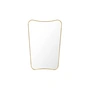 Gubi - F.A. 33 Rectangular Wall Mirror, 80 x 54 cm, brass
