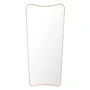 Gubi - F.A. 33 Rectangular Wall Mirror, 146 x 69 cm, brass