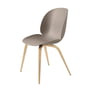 Gubi - Beetle Dining Chair, Wood Base, oak / new beige