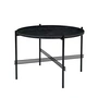 Gubi - TS Coffee table Ø 55 cm, black / marble black