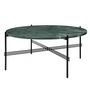 Gubi - TS Coffee table Ø 80 cm, black / marble green