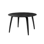 Gubi - Dining table, Ø 120 x 72 cm, black stained ash