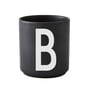Design Letters - AJ Porcelain Cup B, black