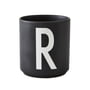 Design Letters - AJ Porcelain Cup R, black