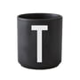 Design Letters - AJ Porcelain Cup T, black