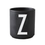 Design Letters - AJ Porcelain Cup Z, black