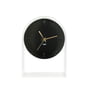 Kartell - Air du Temps Table Clock, clear glass / black