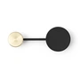 Audo - Afteroom Coat hook small, black / brass