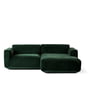 & Tradition - Develius corner sofa, configuration B, dark green (Velvet 1 forest)