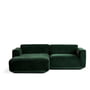 & Tradition - Develius corner sofa, configuration C, dark green (Velvet 1 forest)