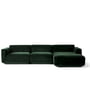 & Tradition - Develius corner sofa, configuration F, dark green (Velvet 1 forest)