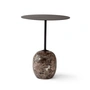 & Tradition - Lato Side table round Ø 40 cm, H 50 cm, warm black / emparador marble