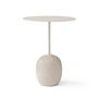 & Tradition - Lato Side table round Ø 40 cm, H 50 cm, ivory white / crema diva marble