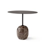 & Tradition - Lato Side table oval 40 x 50 cm, H 45 cm, warm black / emparador marble