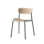 & Tradition - Pavilion Chair, frame black / oak lacquered