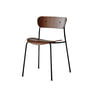 & Tradition - Pavilion Chair, frame black / walnut lacquered