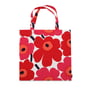 Marimekko - Pieni Unikko Shopping bag, red / white