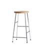 HAY - Cornet Bar Stool Low H 65 cm, oiled oak / chrome