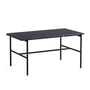 Hay - Rebar Side table rectangular, marble / black