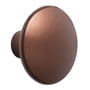 Muuto - Wall hook " The Dots Metal " single large, umber