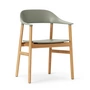 Normann Copenhagen - Herit Armchair, oak / dusty green