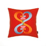 Vitra - Embroidered Cushion Double Heart, 40 x 40 cm, red
