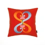 Vitra - Embroidered Cushion Double Heart, 40 x 40 cm, red