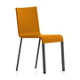 Vitra - .03 Chair non-stackable, black / mango (felt glides)
