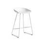 HAY - About A Stool AAS 38 Bar stool H 76, white 2. 0 (felt glides)