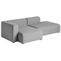 Hay - Mags Sofa 2.5 seater, combination 3, armrest left / gray (Hallingdal 116) (EU)