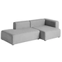 HAY - Mags Sofa 2.5 seater, combination 3, armrest right / gray (Hallingdal 116)