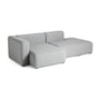 Hay - Mags Sofa 2.5 seater, combination 3, armrest left / light gray (Hallingdal 130) (EU)