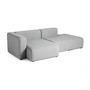 HAY - Mags sofa 2.5 seater, combination 3, armrest left / light gray (Hallingdal 130) (EU)