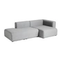 HAY - Mags Sofa 2.5 seater, combination 3, armrest right / light gray (Hallingdal 130) (EU)