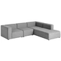 HAY - Mags Sofa, corner combination 2, right / gray (Hallingdal 116) (EU)